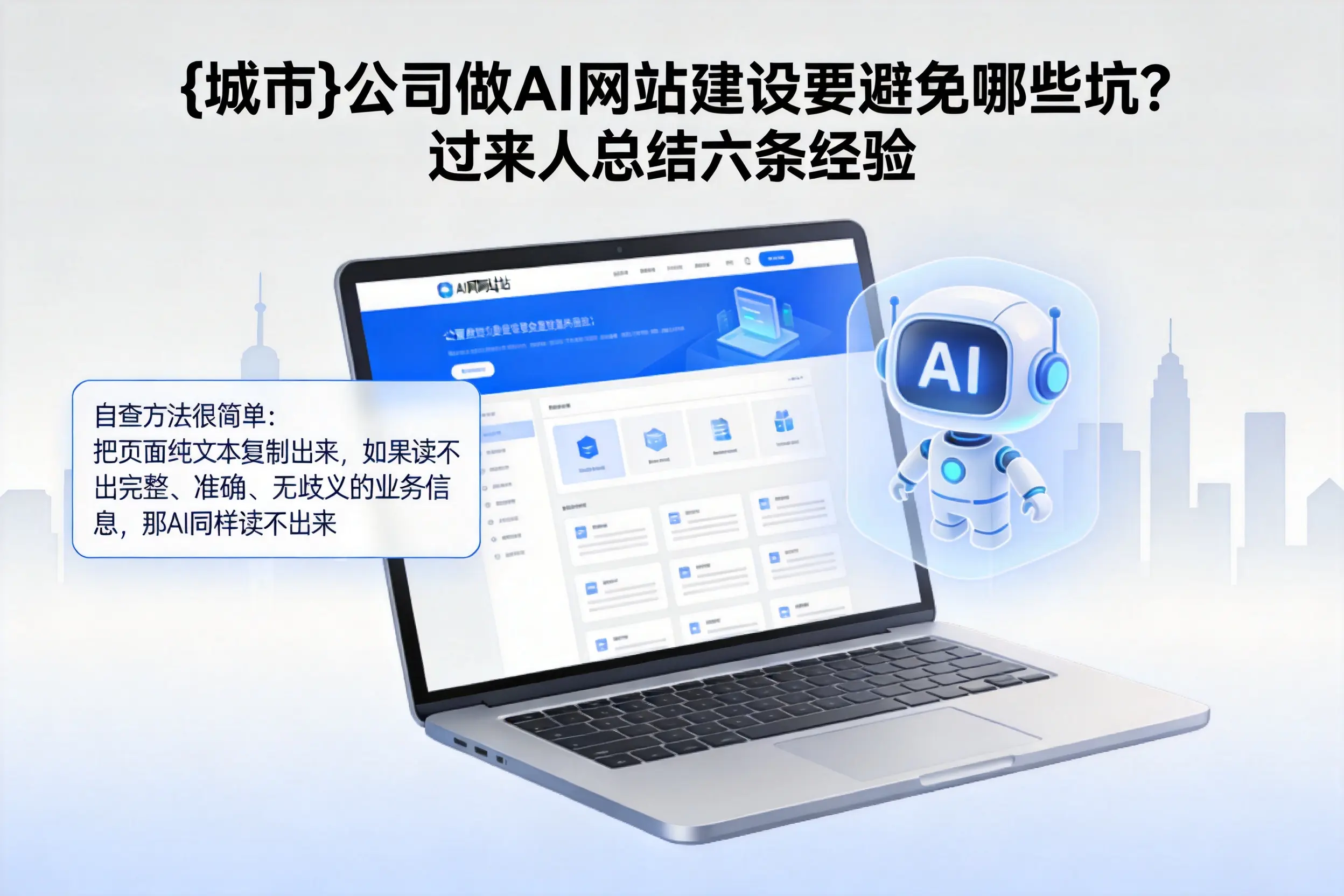 合肥公司做AI网站建设要避免哪些坑？过来人总结六条经验