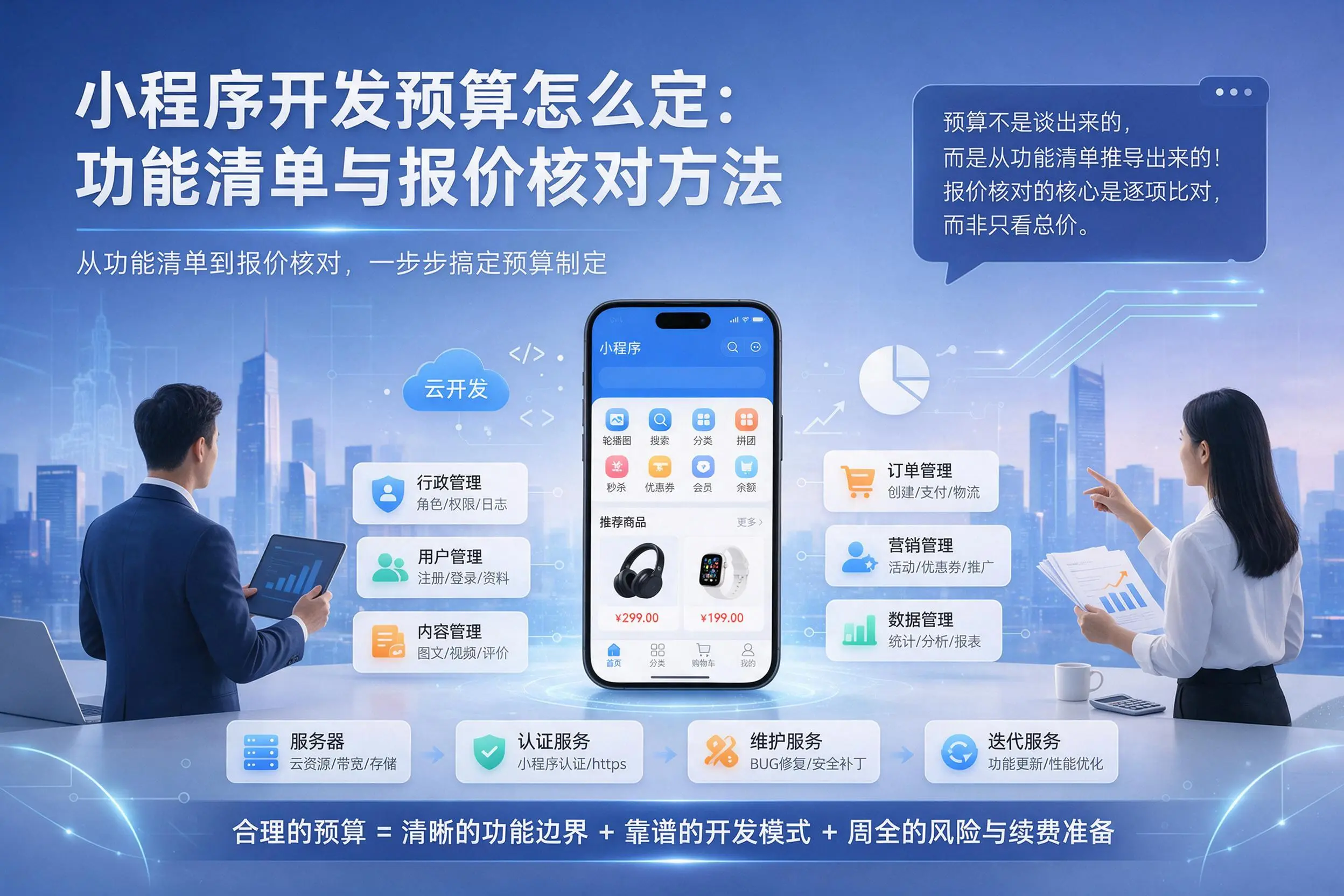 合肥小程序开发预算怎么定：功能清单与报价核对方法