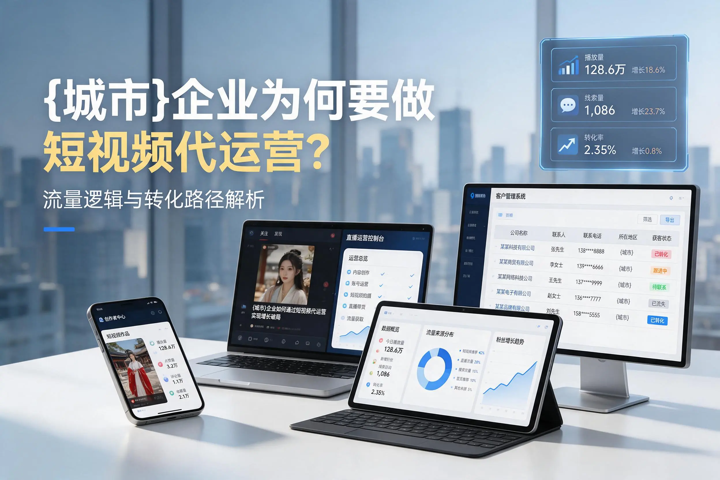 合肥企业为何要做短视频代运营？流量逻辑与转化路径解析