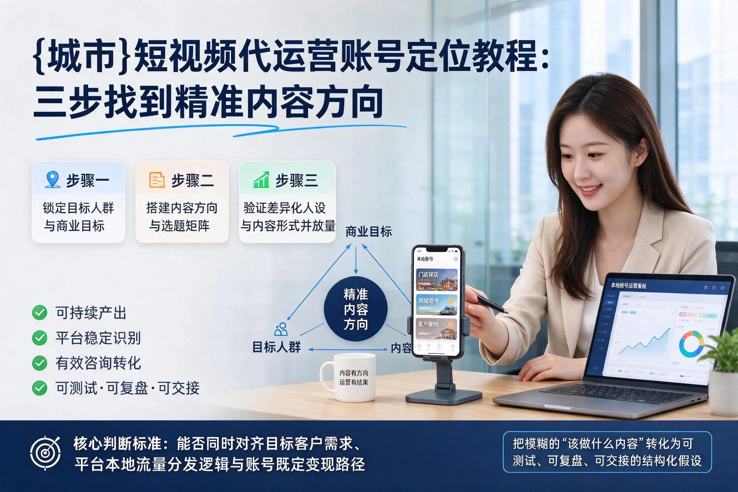 合肥短视频代运营账号定位教程：三步找到精准内容方向