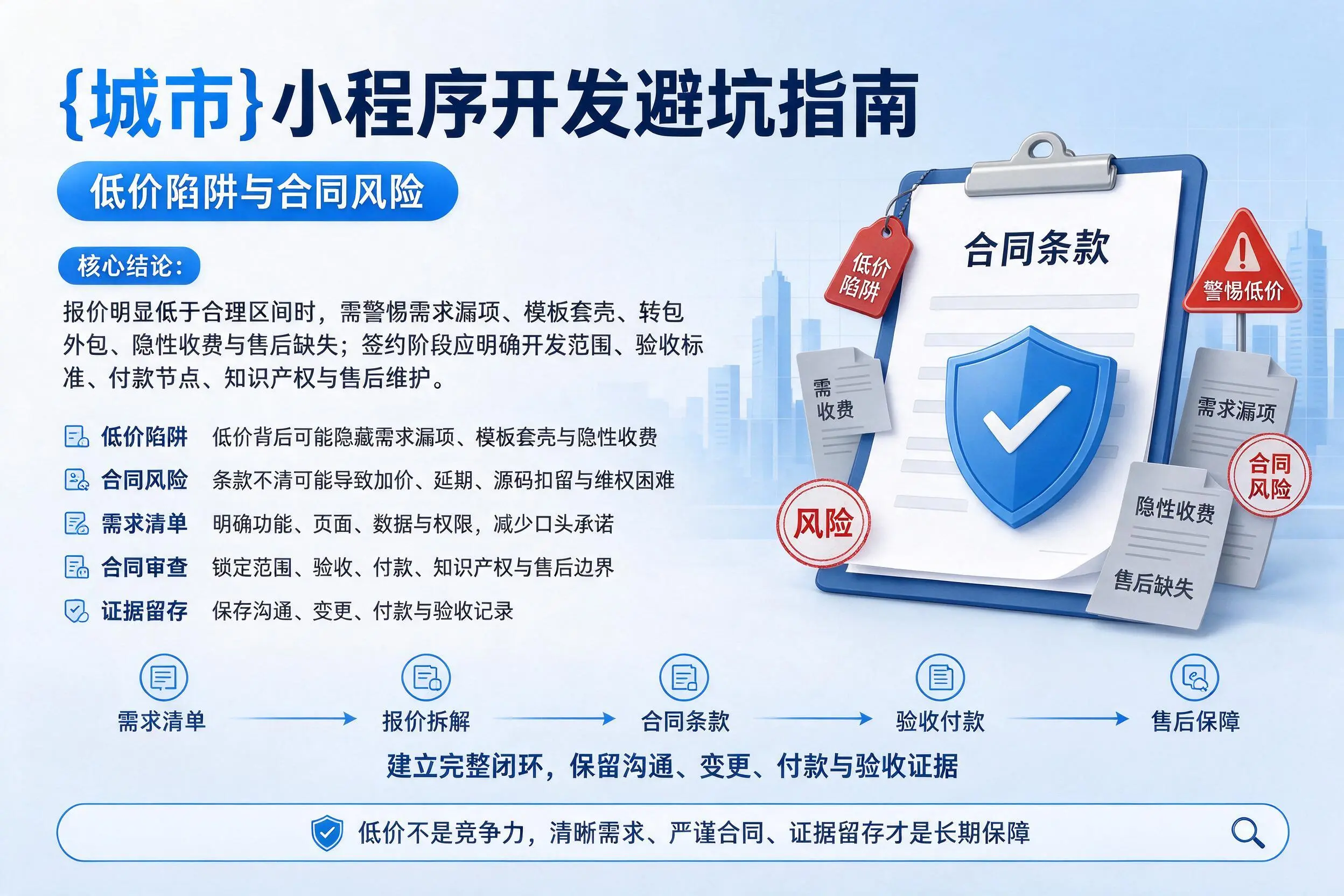 合肥小程序开发避坑指南：低价陷阱与合同风险