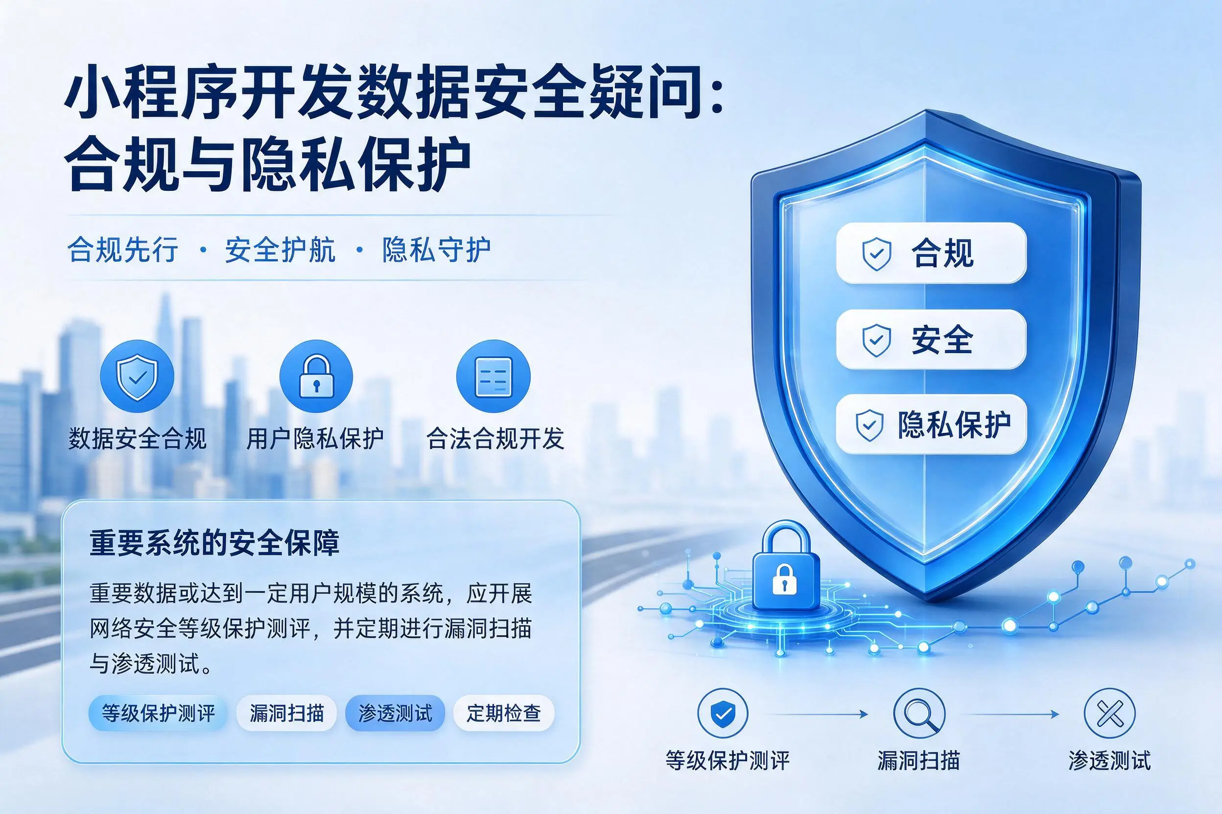 合肥小程序开发数据安全疑问:合规与隐私保护