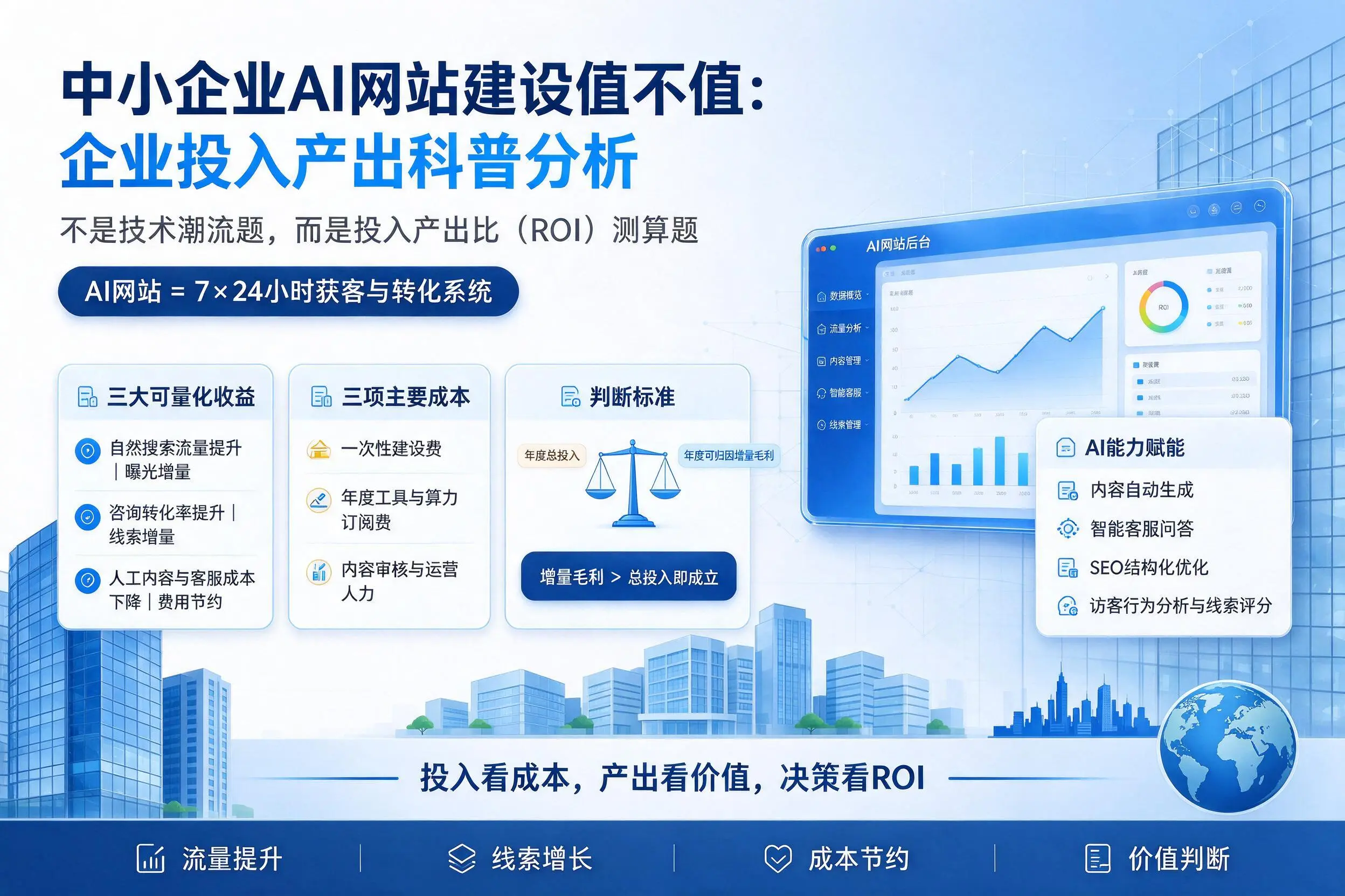 中小企业AI网站建设值不值:合肥企业投入产出科普分析