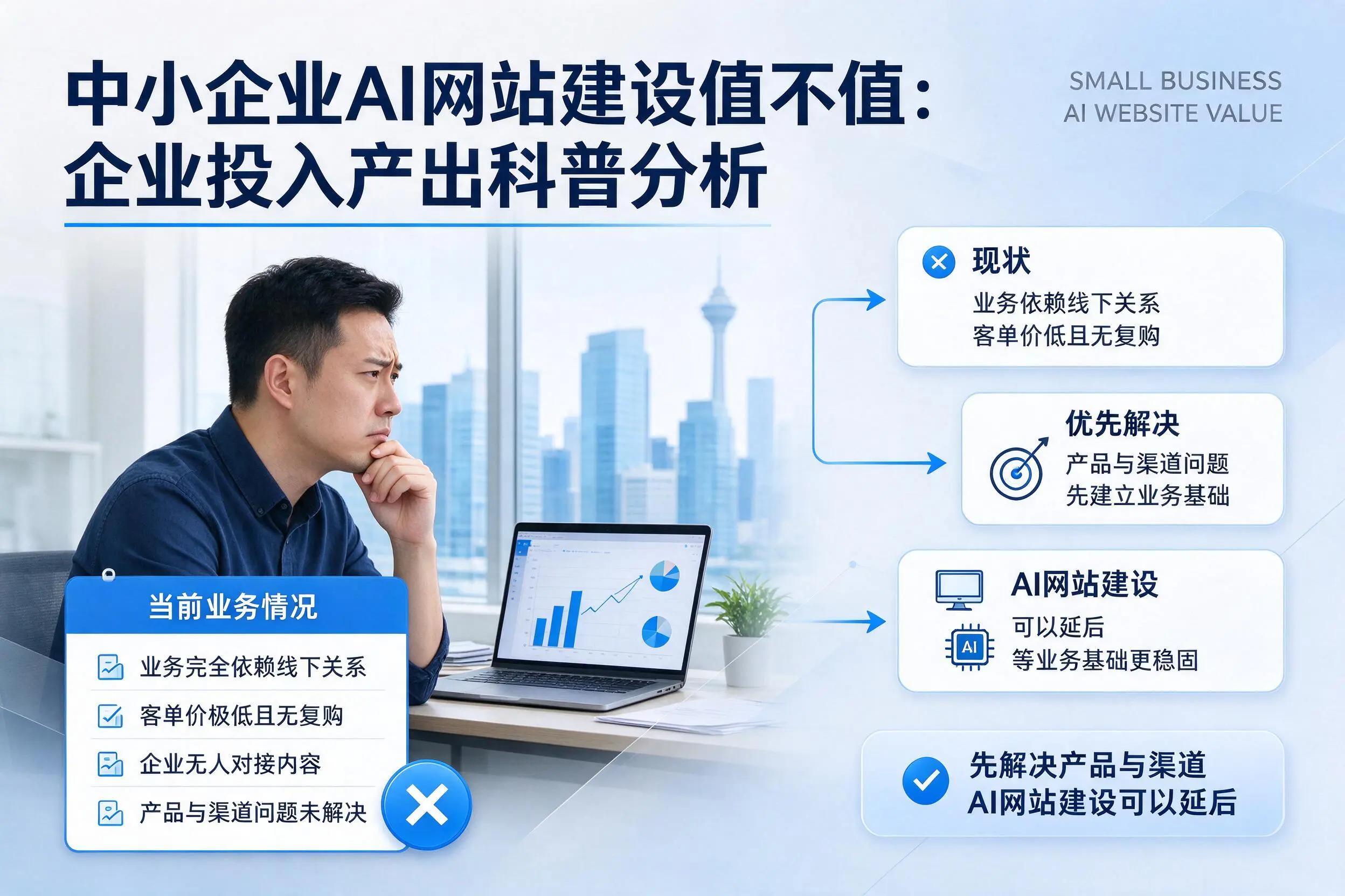 中小企业AI网站建设值不值:合肥企业投入产出科普分析