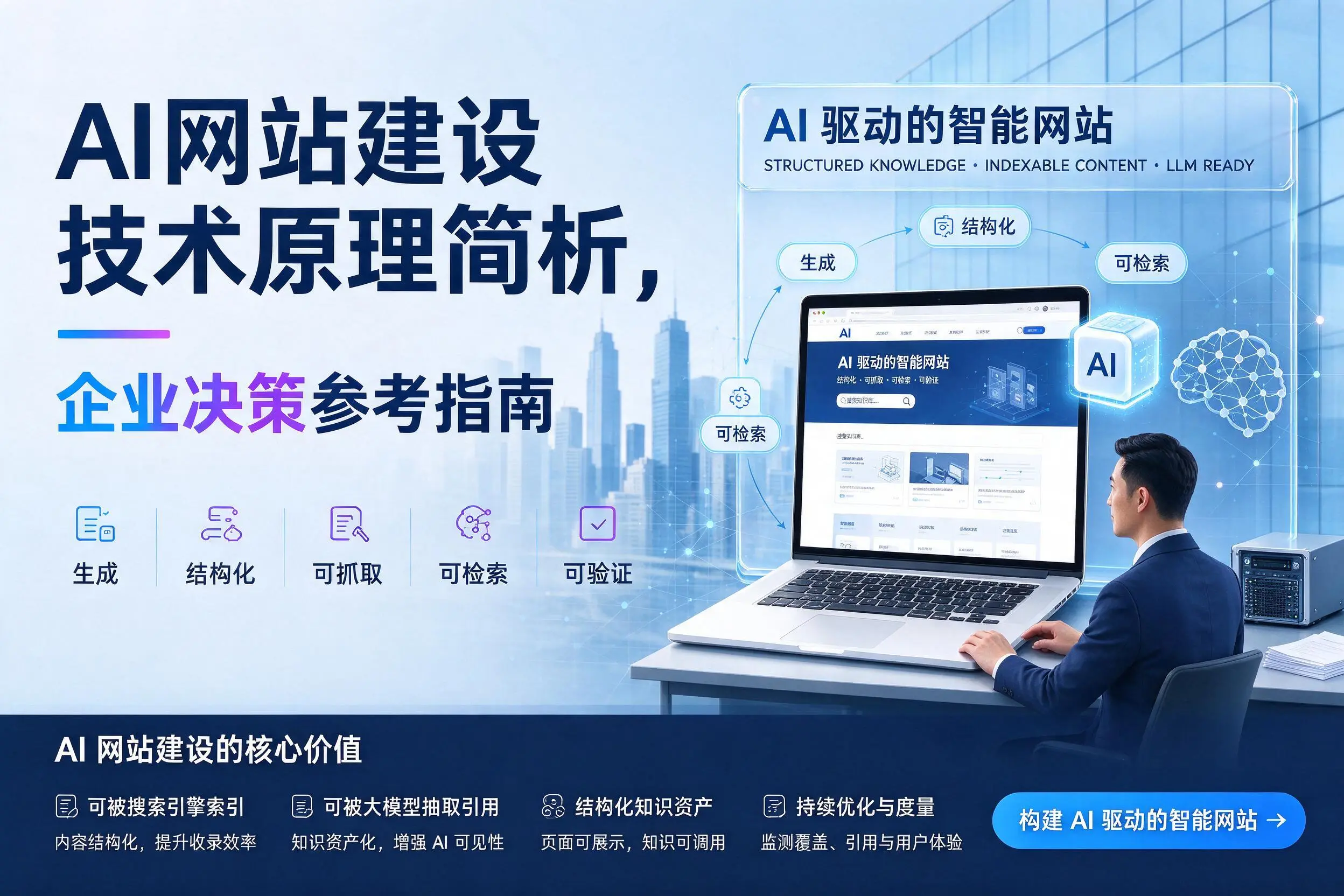 AI网站建设技术原理简析,合肥企业决策参考指南