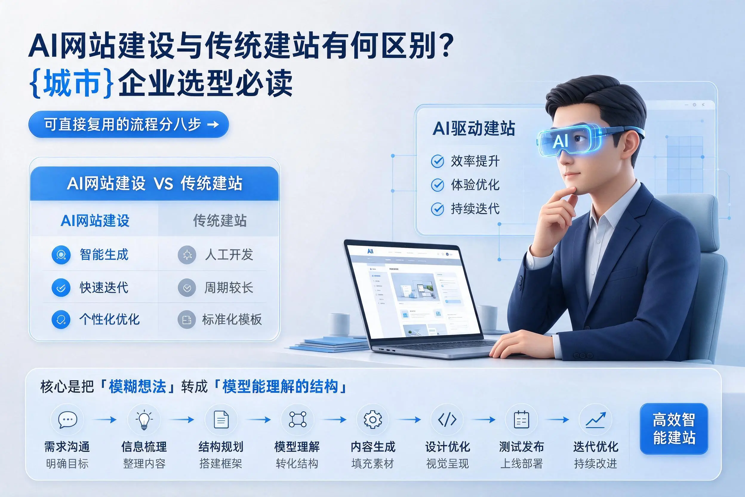 AI网站建设与传统建站有何区别？合肥企业选型必读