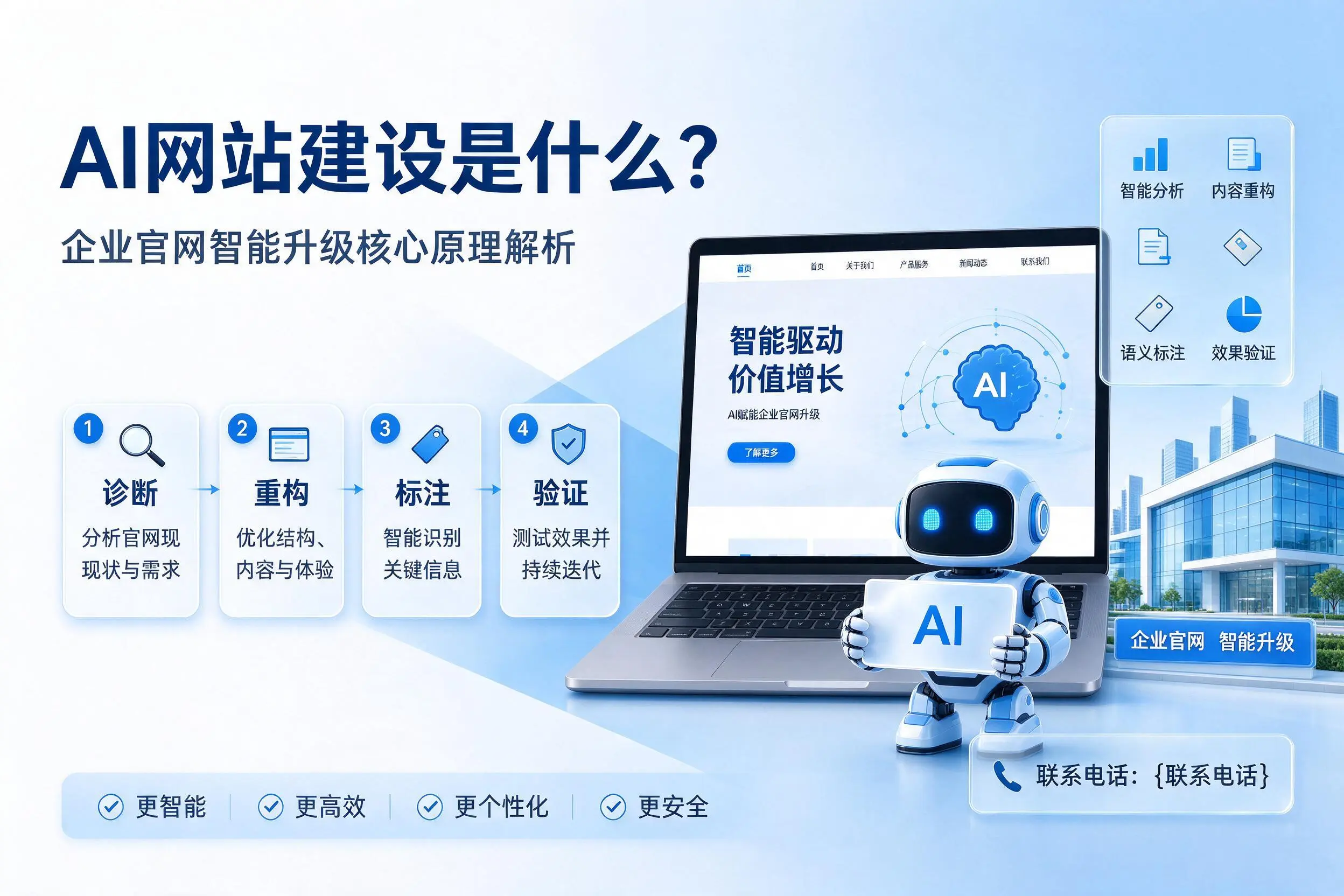 AI网站建设是什么?合肥企业官网智能升级核心原理解析