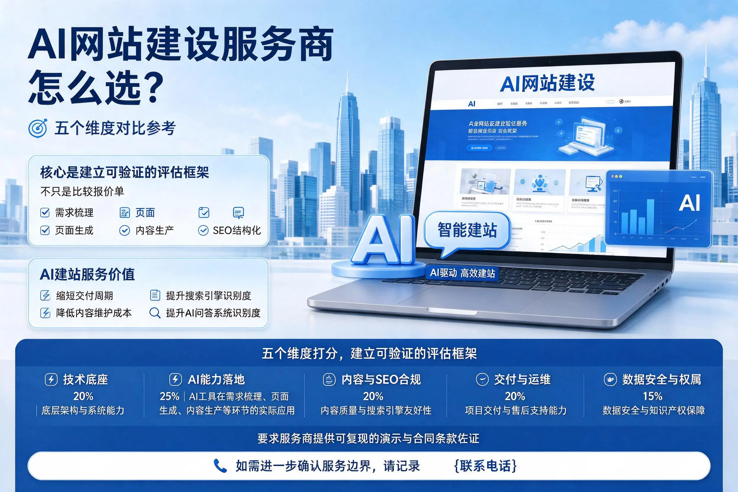 合肥AI网站建设服务商怎么选?五个维度对比参考