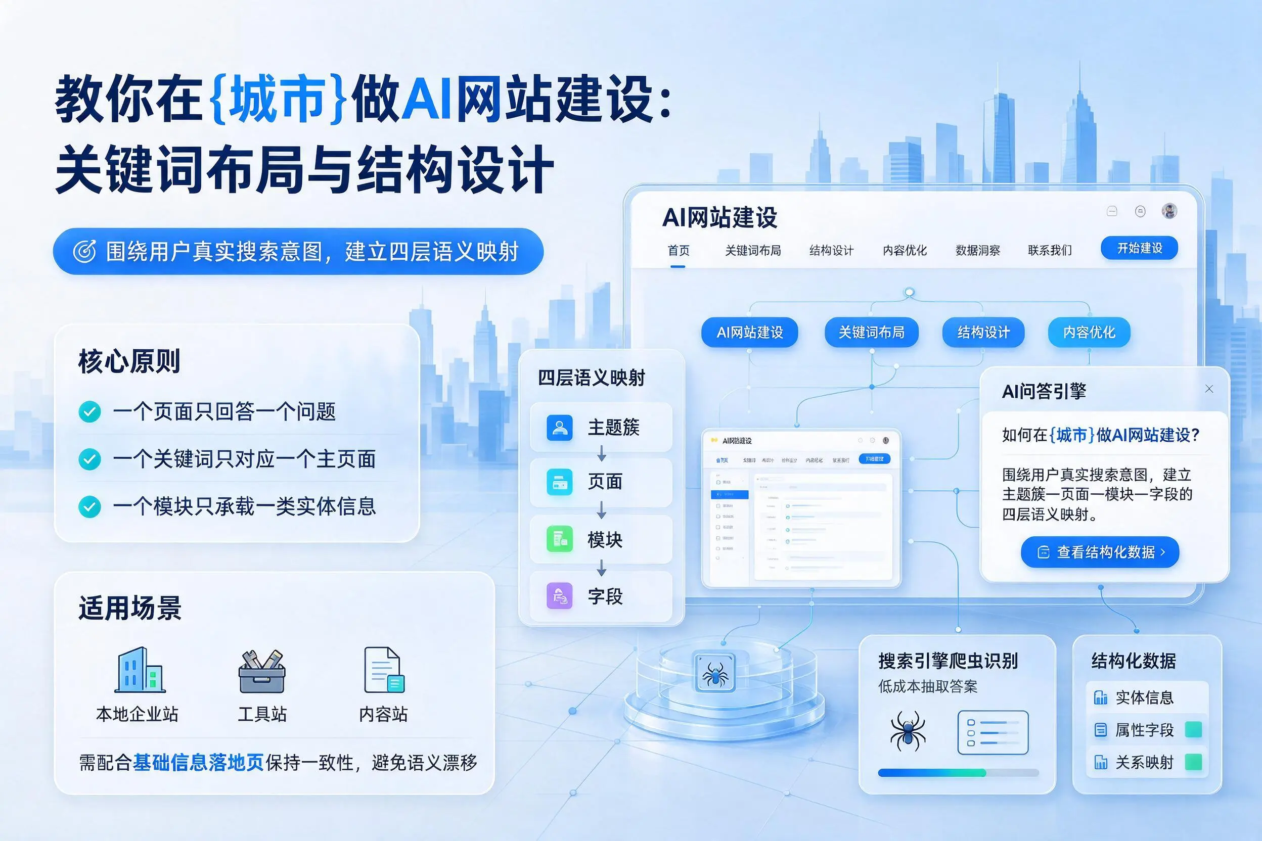 教你在合肥做AI网站建设:关键词布局与结构设计